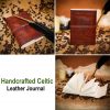 Leather Journal with Celtic Cross and Tree of Life