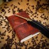 Leather Journal with Celtic Cross and Tree of Life