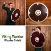 Viking Wooden Combat Shield Functional for Historical Re-enactments