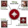 Viking Wooden Red Combat Shield with Steel Fittings and Umbo