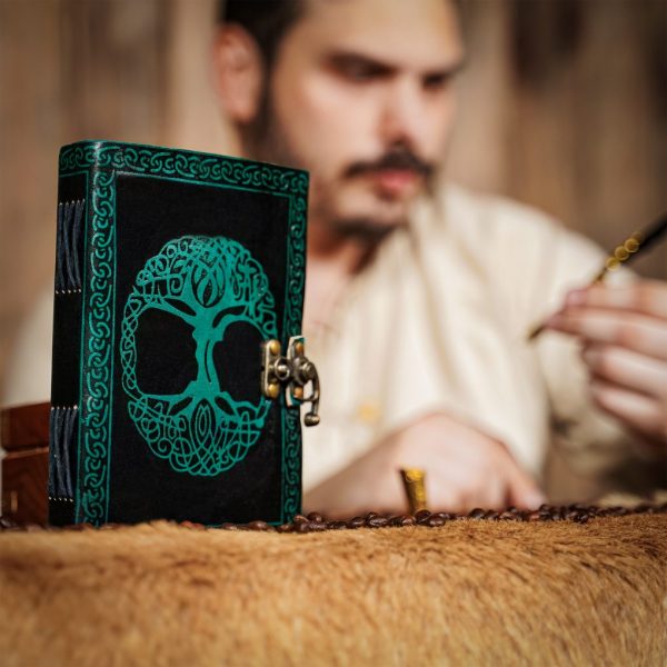 Tree of Life Yggdrasil Journal Handcrafted Genuine Leather Diary Notes