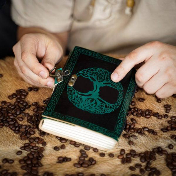 Tree of Life Yggdrasil Journal Handcrafted Genuine Leather Diary Notes