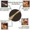 Medieval Functional Wooden Spoon Handmade from Genuine Wood
