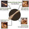 Medieval Functional Wooden Spoon Handmade from Genuine Wood