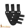 Tri Buckle Angled Sword Frog Genuine Leathercraft