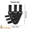 Tri Buckle Angled Sword Frog Genuine Leathercraft