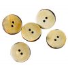 Handcrafted genuine horn buttons set of 5 clothing and leather accessory