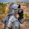 Late Medieval / Gothic Knightly Steel Gauntlets 18 gauge