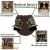 Medieval Black Baron 14th century Hourglass Gauntlets