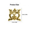 The Crown Pure Solid Brass Leather Mounts Set of 5 Functional Accessory