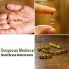 Pure Solid Brass Elite Belt Mounts Set of 5 Functional Accessory