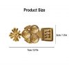 Medieval Trefoil Pure Solid Brass Belt End Chape Fully Functional Accessory