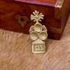 Medieval Trefoil Pure Solid Brass Belt End Chape Fully Functional Accessory
