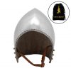 Bascinet Helm with Padded Inner and Leather Chin Strap 16 gauge