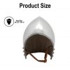 Bascinet Helm with Padded Inner and Leather Chin Strap 16 gauge