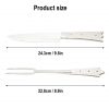 Medieval Cutlery Knife and Fork Stainless Steel with Bone Handle