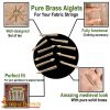 Solid Brass Aiglets with Bodkin Tips Set of 10