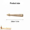 Solid Brass Aiglets with Bodkin Tips Set of 10