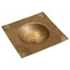 Roman Square Umbo Pure Solid Brass Shield Boss