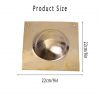 Roman Square Umbo Pure Solid Brass Shield Boss