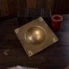Roman Square Umbo Pure Solid Brass Shield Boss