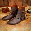Jorvik Viking Mid-Calf Boots with Leather Toggle