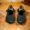 Late Medieval Christmas Green Ballerina Shoes