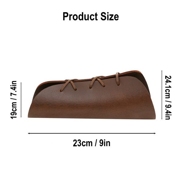 Handcrafted Medieval Authentic Leather Bracers Brown