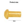 Pure Brass 6mm Rivets Set of 25