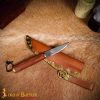 Authentic Viking Knife with Genuine Leather Sheath