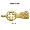 Quatrefoil Pure Solid Brass Belt End Chape Set of 5