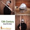 15th Century German Sallet Steel Helmet with Padded Liner 16 gauge