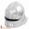 15th Century German Sallet Steel Helmet with Padded Liner 16 gauge