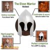 Elven Warrior Helmet with Leather Liner for LARP and Cosplay 16 gauge