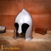 Elven Warrior Helmet with Leather Liner for LARP and Cosplay 16 gauge