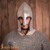 Elven Warrior Helmet with Leather Liner for LARP and Cosplay 16 gauge