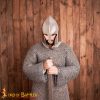 Elven Warrior Helmet with Leather Liner for LARP and Cosplay 16 gauge