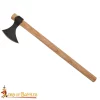 Viking Battle Axe with Hand Forged Carbon Steel Head