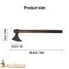 Viking Battle Axe with Hand Forged Carbon Steel Head