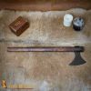 Viking Battle Axe with Hand Forged Carbon Steel Head