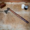 Viking Battle Axe with Hand Forged Carbon Steel Head