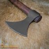 Viking Battle Axe with Hand Forged Carbon Steel Head
