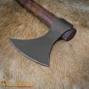 Viking Battle Axe with Hand Forged Carbon Steel Head