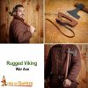 Hand Forged Viking Bearded Axe with Leather Sheath