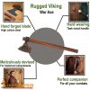 Hand Forged Viking Bearded Axe with Leather Sheath