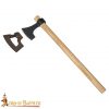 Hand Forged Viking Bearded Axe with Leather Sheath