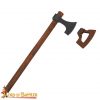 Hand Forged Viking Bearded Axe with Leather Sheath