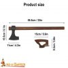Hand Forged Viking Bearded Axe with Leather Sheath