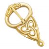 Viking Belt Buckle with Backplate Celtic Knotwork Pure Brass