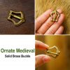 Medieval Small Pure Brass Belt Buckle Functional